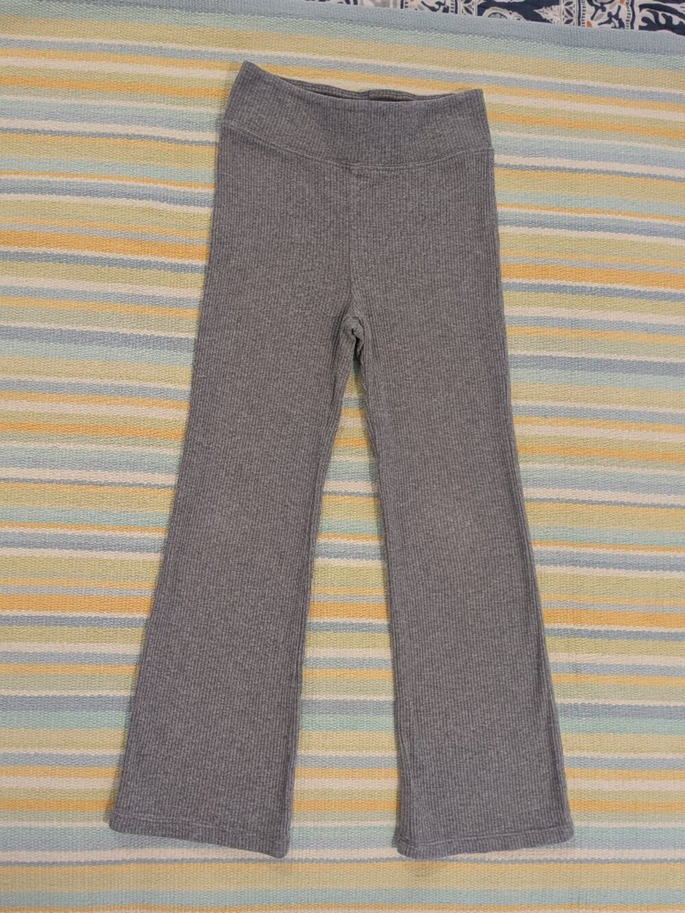 Girl's Crewcuts grab ribbed flare leggings size 7